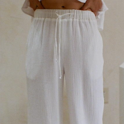 Sunrise Sail Woven Pant - Off White