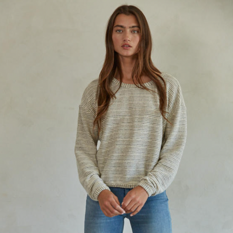 Alvarado Pullover - Ivory Grey