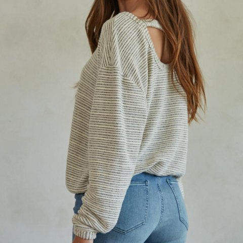 Alvarado Pullover - Ivory Grey