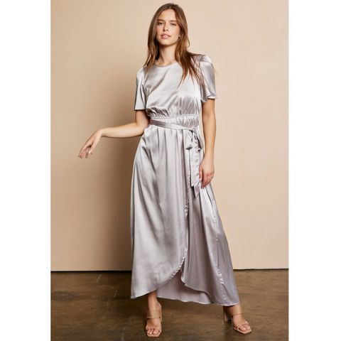 Wrap Dress - Gray