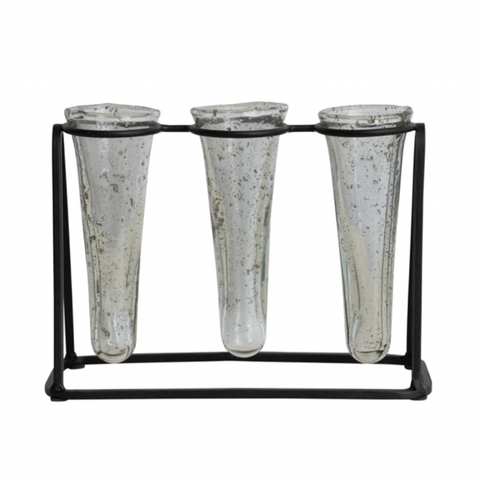 Metal Stand - 3 Vases