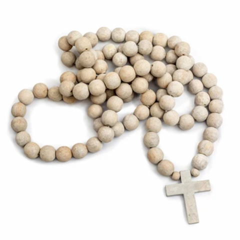 Wooden Prayer Beads w/ Cross