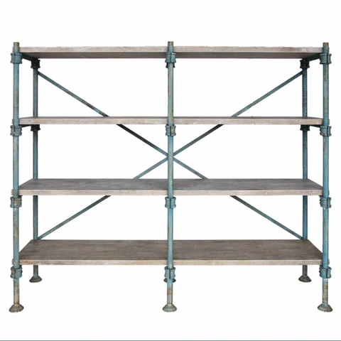 Distressed Vintage 4-Tier Shelf