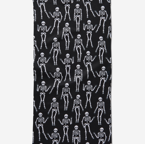 Dancing Skeleton Bar Towel