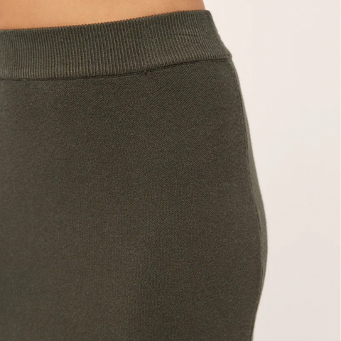 Midi Sweater Skirt - Olive