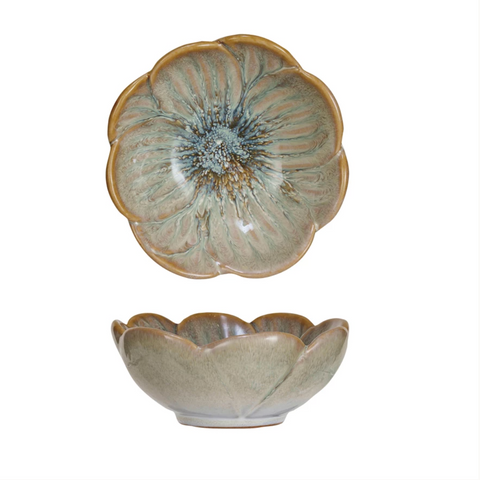 Flower Stoneware Bowl