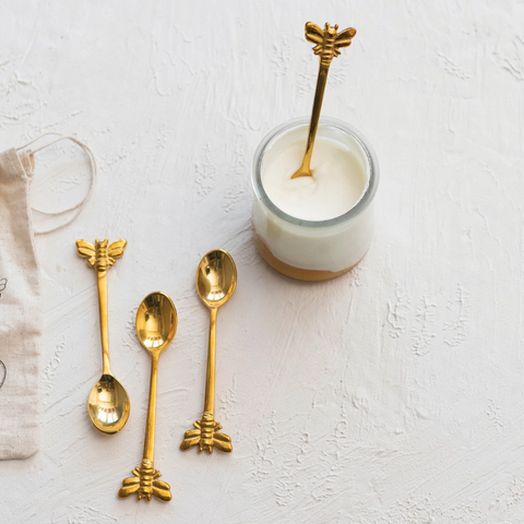 Brass Bee Spoon