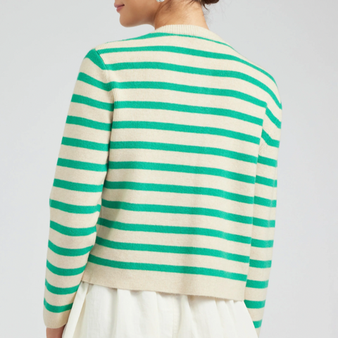 Striped Green Cardigan