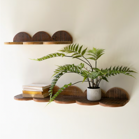 Scalloped Wood Shelf