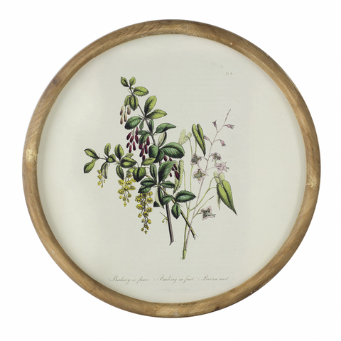 Round Flora Print