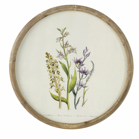 Round Flora Print