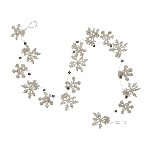 Snowflakes + Bells Garland