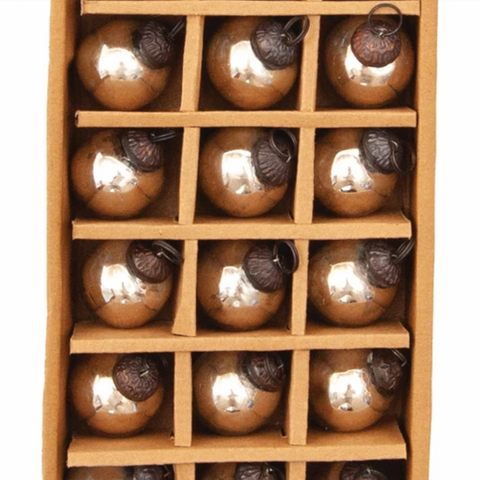 Silver Mercury Ball Ornaments - Box Set