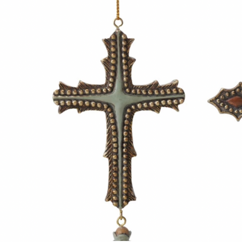Resin Cross Ornament