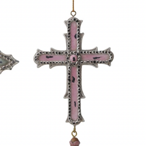 Resin Cross Ornament
