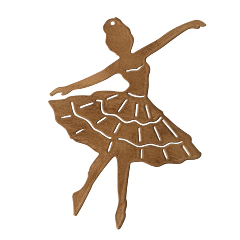 Brass Ballerina Ornament