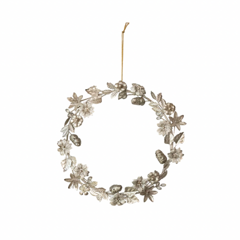 Flower + Acorn Wreath