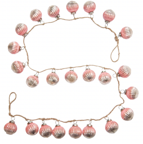 Pink + Silver Ombre Garland