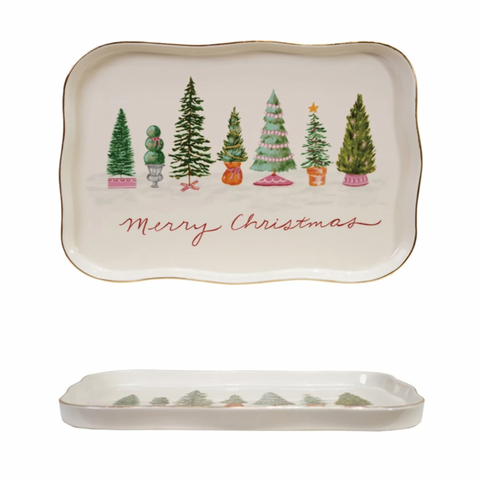 Scalloped Tree Platter