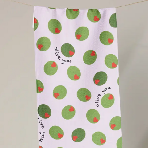 Olive You Bar Towel