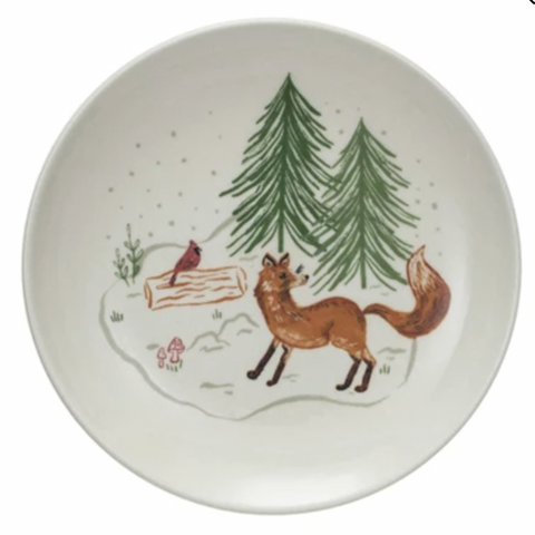 Woodland Stoneware Plate