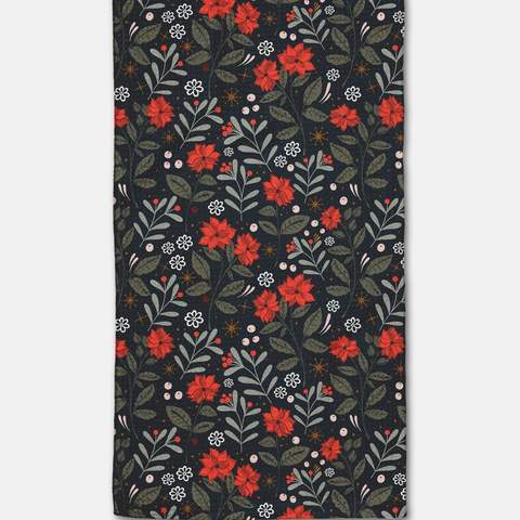 Holiday Florals Bar Towel