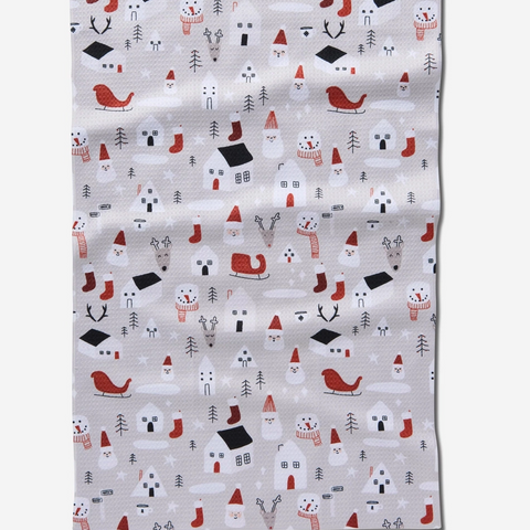 Santa's Village Kitchen Towel