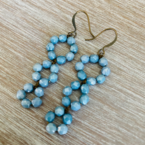 Triple Loop Crystal Earrings