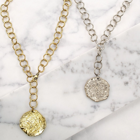 Steinem Coin Necklace