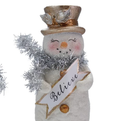 Glitter Snowman Figure