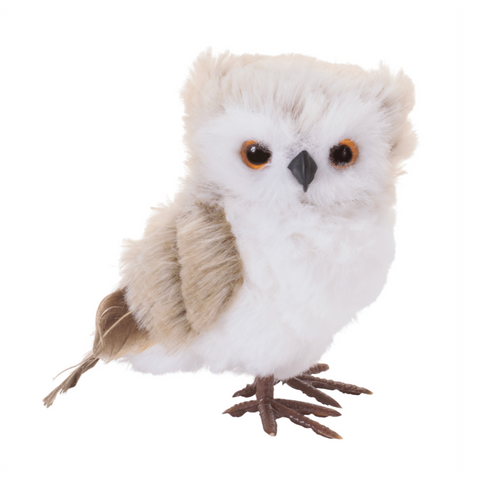Beige Owl Figure