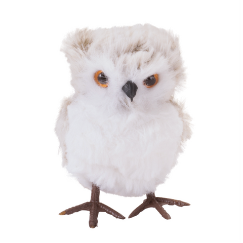 Beige Owl Figure