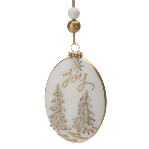 Gold/White Ornament