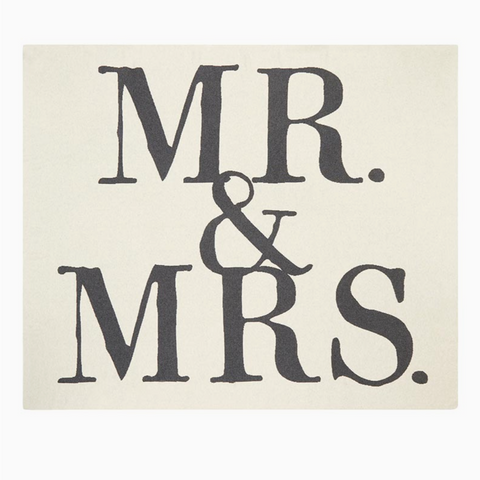 Mr. & Mrs. Throw Blanket
