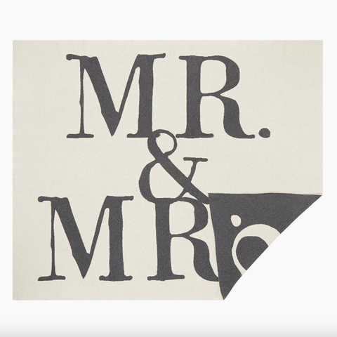 Mr. & Mrs. Throw Blanket