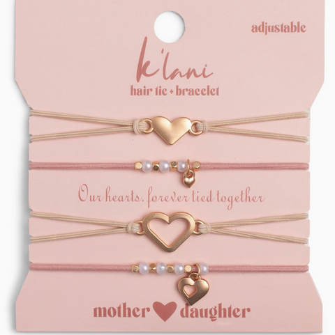 Mother / Daughter Hair Tie Bracelet