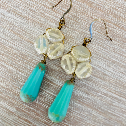 Deep Sea Drop Earrings