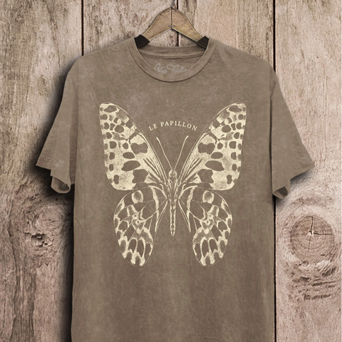 Freedom Butterfly Tee - Mocha