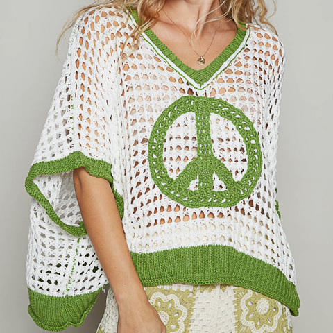 Crochet Peace Sweater