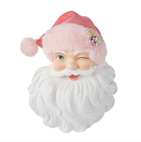 Santa Face with Pink Hat