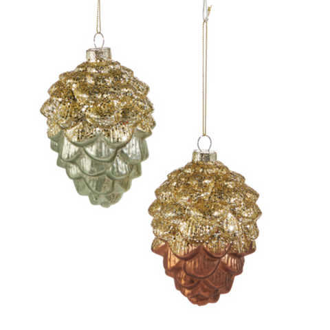 Glitter Pinecone Ornament