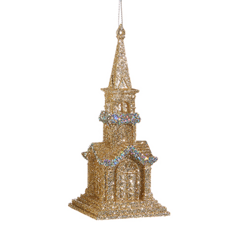 Champagne Church Ornament