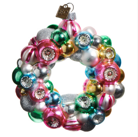 Multicolored Wreath Ornament