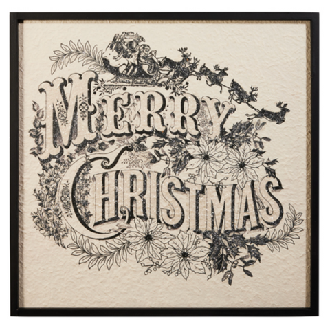 Merry Christmas 22" Wall Art