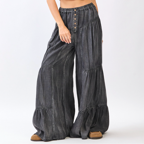Mitsy Black Denim Pant