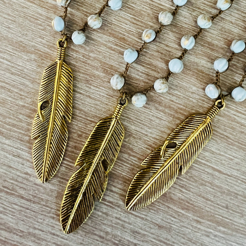 Boho Feather Necklace
