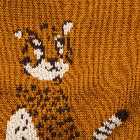 Cotton Knit Baby Blanket - Cheetahs