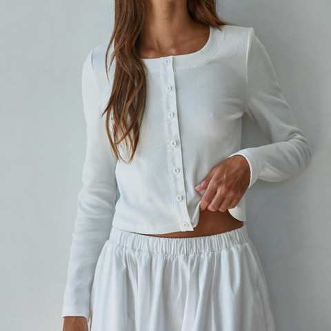 Emma Cardigan - White