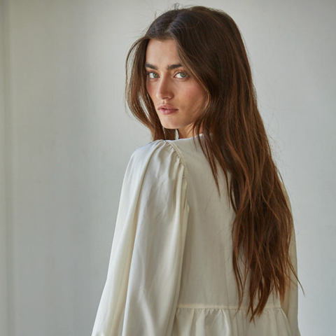 Cécile Tie Top - Cream