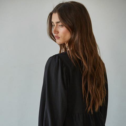 Cécile Tie Top - Black